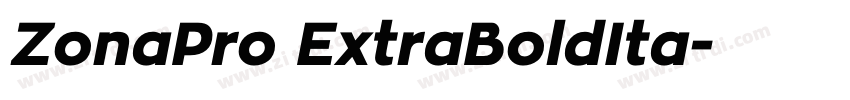 ZonaPro ExtraBoldIta字体转换 ZonaPro ExtraBoldIta字体转换
